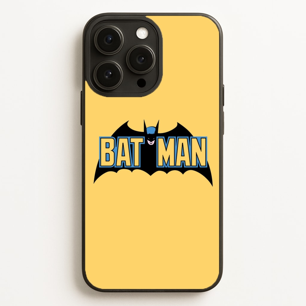 Yellow Bat Superhero Logo Phone Case