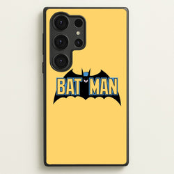 Yellow Bat Superhero Logo  - Batman Phone Case for Galaxy S25 Ultra
