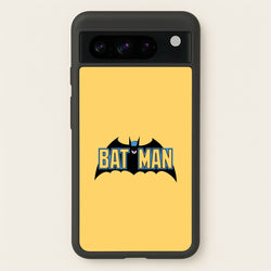 Yellow Bat Superhero Logo  - Batman Phone Case for Google Pixel 8 Pro