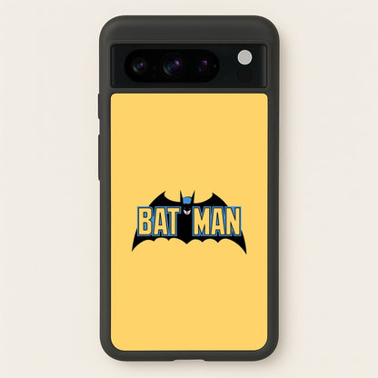 Yellow Bat Superhero Logo  - Batman Phone Case for Google Pixel 8 Pro