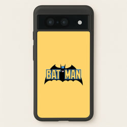 Yellow Bat Superhero Logo  - Batman Phone Case for Google Pixel 8