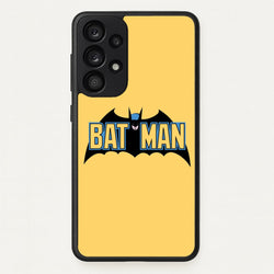 Yellow Bat Superhero Logo  - Batman Phone Case for Galaxy A53