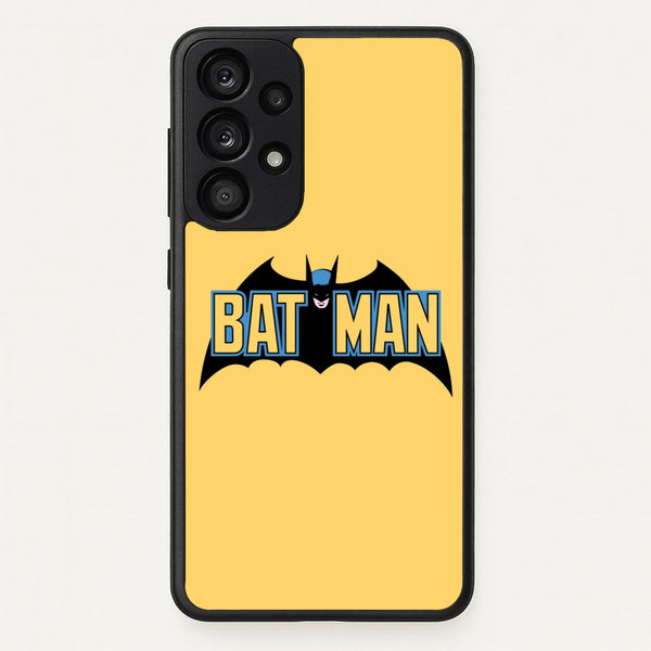 Yellow Bat Superhero Logo  - Batman Phone Case for Galaxy A53