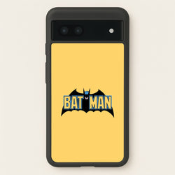Yellow Bat Superhero Logo  - Batman Phone Case for Google Pixel 6a