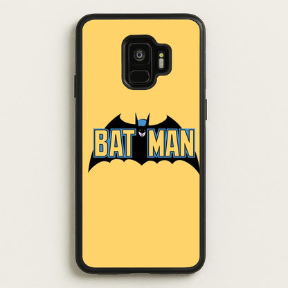 Yellow Bat Superhero Logo  - Batman Phone Case for Galaxy S9