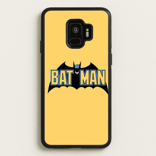 Yellow Bat Superhero Logo  - Batman Phone Case for Galaxy S9