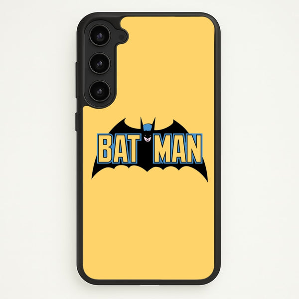 Yellow Bat Superhero Logo  - Batman Phone Case for Galaxy S23 Plus