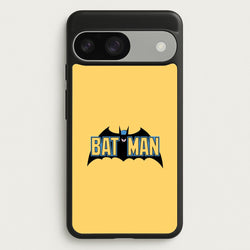 Yellow Bat Superhero Logo  - Batman Phone Case for Google Pixel 9 / 9 Pro