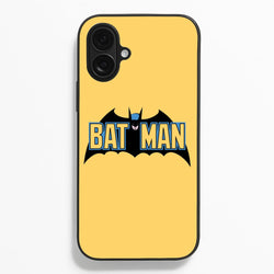 Yellow Bat Superhero Logo  - Batman Phone Case for iPhone 16 Plus