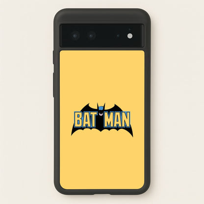 Yellow Bat Superhero Logo  - Batman Phone Case for Google Pixel 6