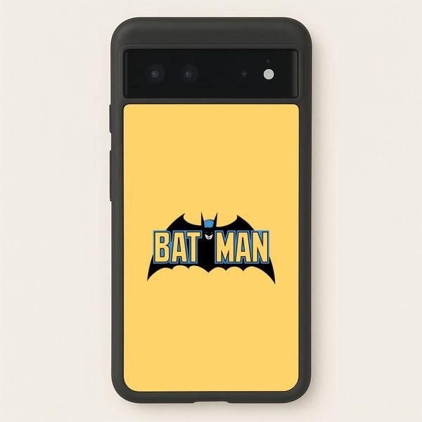 Yellow Bat Superhero Logo  - Batman Phone Case for Google Pixel 6