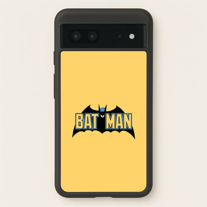 Yellow Bat Superhero Logo  - Batman Phone Case for Google Pixel 7
