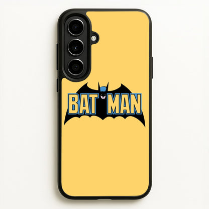 Yellow Bat Superhero Logo  - Batman Phone Case for Galaxy A56