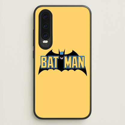 Yellow Bat Superhero Logo  - Batman Phone Case for Huawei P30