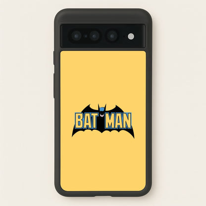 Yellow Bat Superhero Logo  - Batman Phone Case for Google Pixel 7 Pro