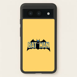 Yellow Bat Superhero Logo  - Batman Phone Case for Google Pixel 8a