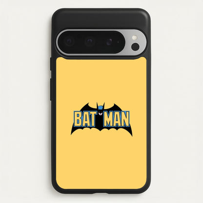 Yellow Bat Superhero Logo  - Batman Phone Case for Google Pixel 9 Pro XL