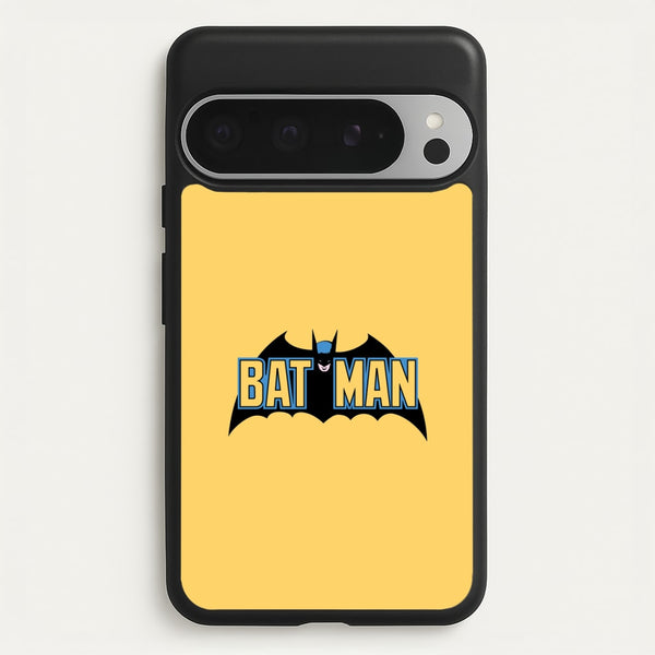 Yellow Bat Superhero Logo  - Batman Phone Case for Google Pixel 9 Pro XL