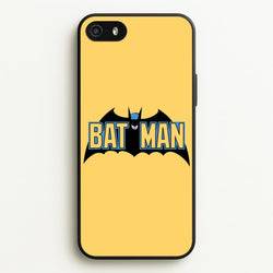 Yellow Bat Superhero Logo  - Batman Phone Case for iPhone 5 / 5s / SE 2016