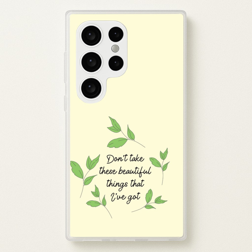 Don't Take These Beautiful Things That I've Got  - Benson Boone Phone Case for Galaxy S24 Ultra