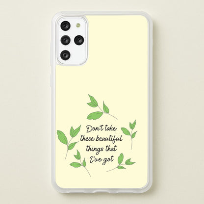 Don't Take These Beautiful Things That I've Got  - Benson Boone Phone Case for Galaxy S20 Plus
