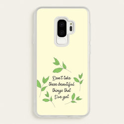 Don't Take These Beautiful Things That I've Got  - Benson Boone Phone Case for Galaxy S9 Plus