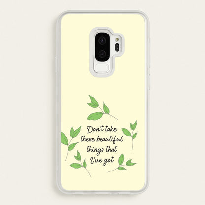Don't Take These Beautiful Things That I've Got  - Benson Boone Phone Case for Galaxy S9 Plus