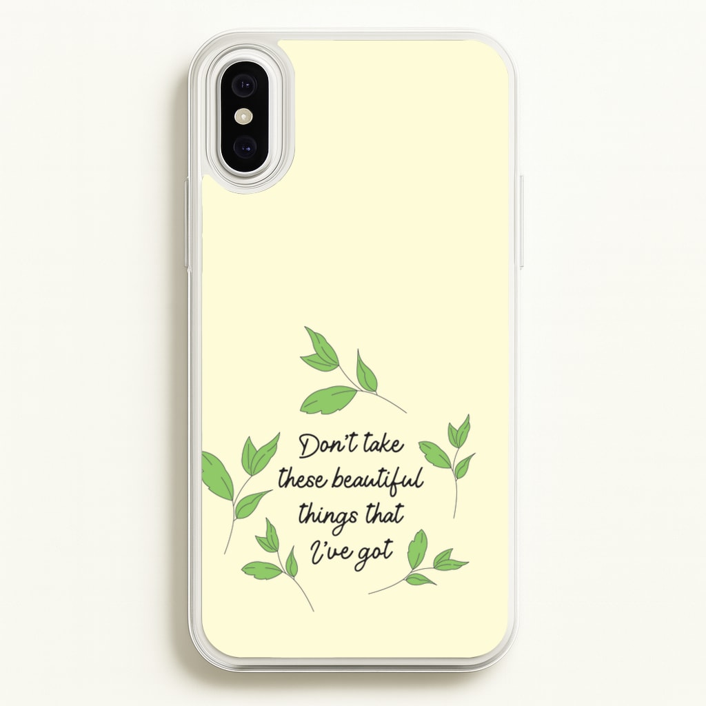 Don't Take These Beautiful Things That I've Got  - Benson Boone Phone Case for iPhone XS Max