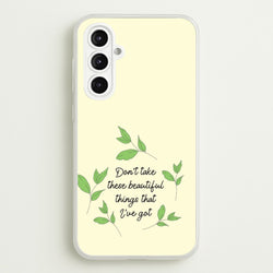 Don't Take These Beautiful Things That I've Got  - Benson Boone Phone Case for Galaxy A16