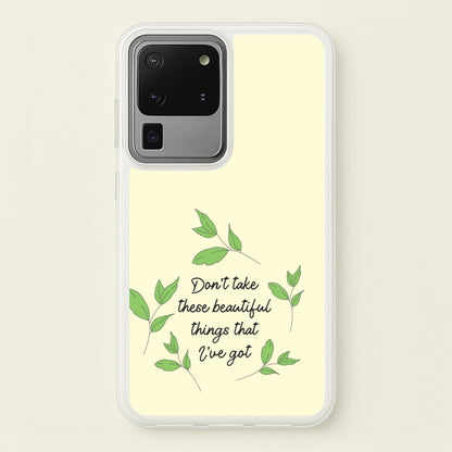 Don't Take These Beautiful Things That I've Got  - Benson Boone Phone Case for Galaxy S20 Ultra