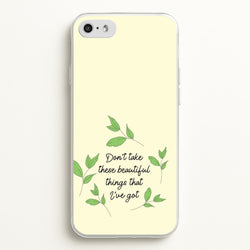 Don't Take These Beautiful Things That I've Got  - Benson Boone Phone Case for iPhone 5 / 5s / SE 2016