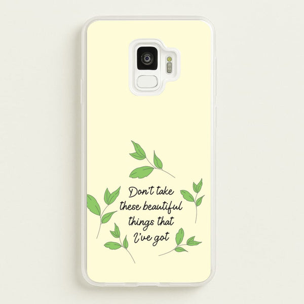 Don't Take These Beautiful Things That I've Got  - Benson Boone Phone Case for Galaxy S9