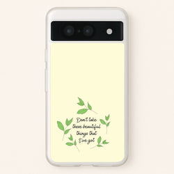 Don't Take These Beautiful Things That I've Got  - Benson Boone Phone Case for Google Pixel 8