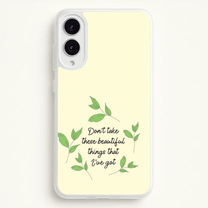 Don't Take These Beautiful Things That I've Got  - Benson Boone Phone Case for Galaxy S25 Edge