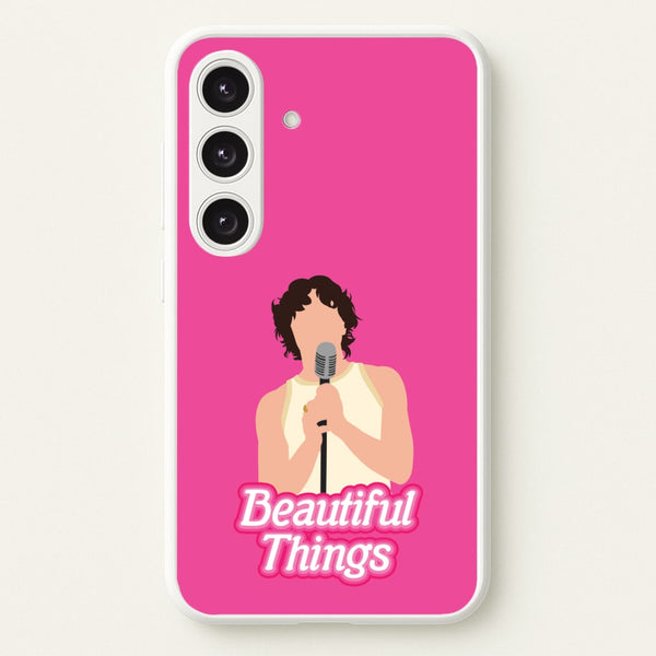 Neon Pink Beautiful Things  - Benson Boone Phone Case for Galaxy S24