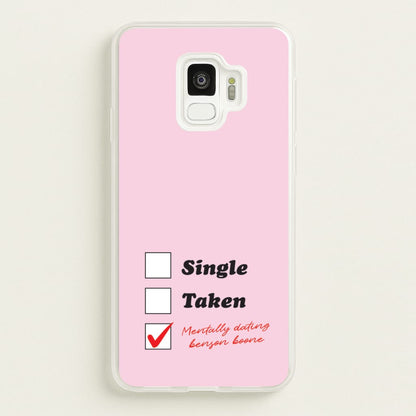 Mentally Dating Benson  - Benson Boone Phone Case for Galaxy S9