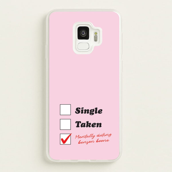 Mentally Dating Benson  - Benson Boone Phone Case for Galaxy S9