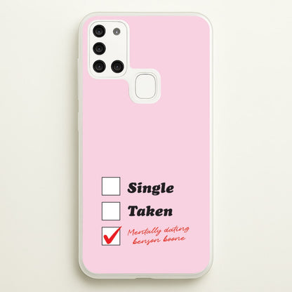 Mentally Dating Benson  - Benson Boone Phone Case for Galaxy A21s