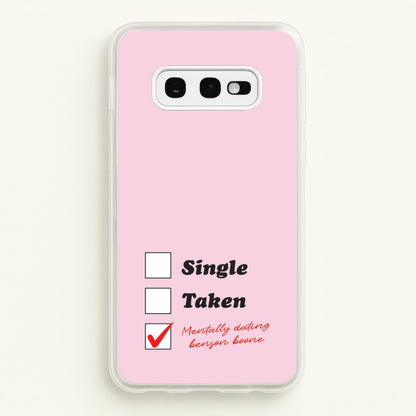 Mentally Dating Benson  - Benson Boone Phone Case for Galaxy S10e