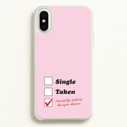 Mentally Dating Benson  - Benson Boone Phone Case for iPhone XS Max