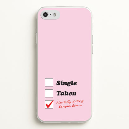 Mentally Dating Benson  - Benson Boone Phone Case for iPhone 5 / 5s / SE 2016