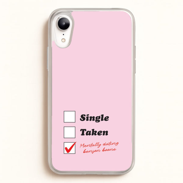 Mentally Dating Benson  - Benson Boone Phone Case for iPhone XR