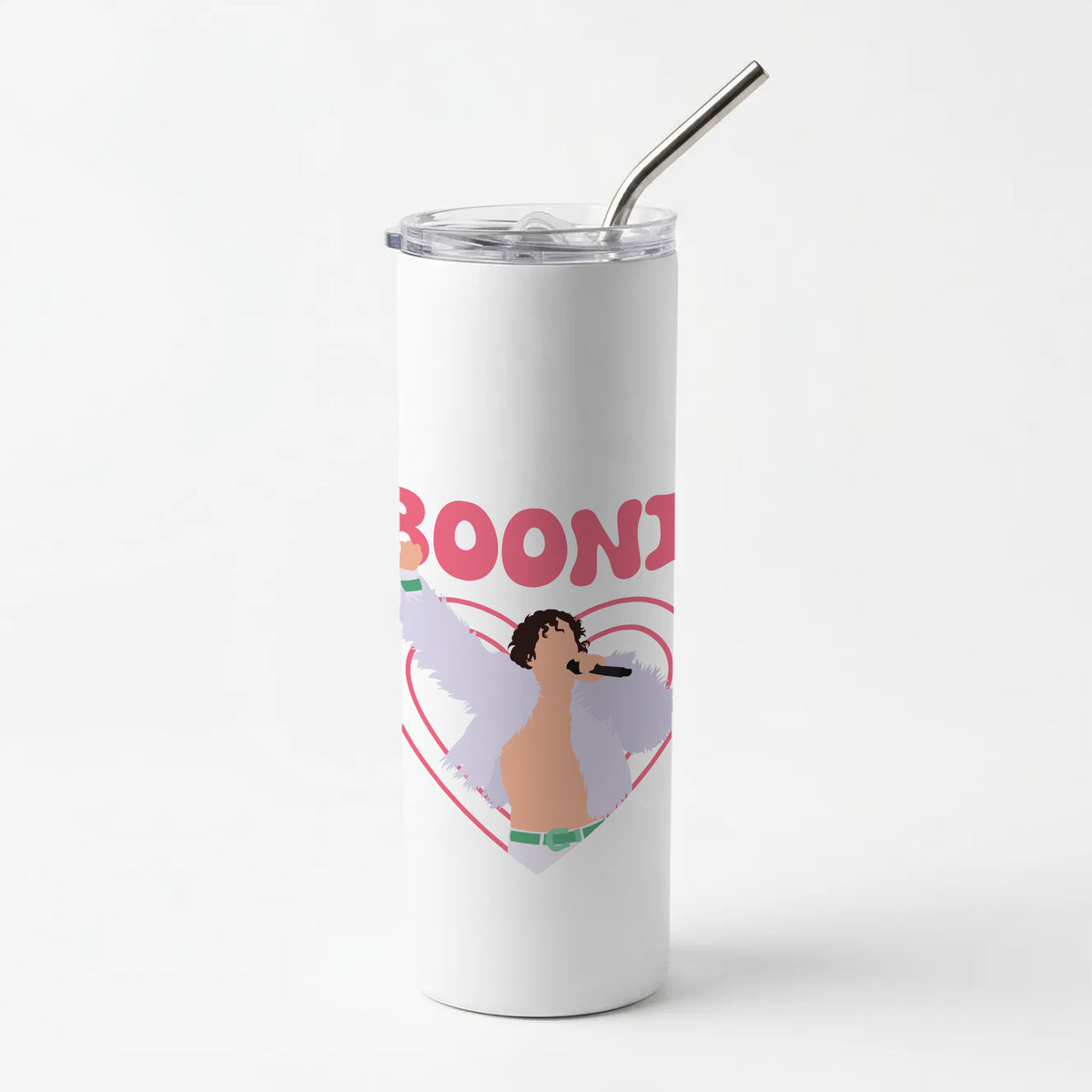 Boone Heart Skinny Tumbler