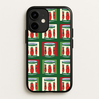 Tomato Pattern  - The Bear Phone Case for iPhone 12 Mini