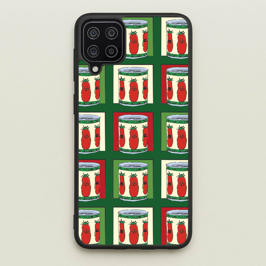 Tomato Pattern  - The Bear Phone Case for Galaxy A12