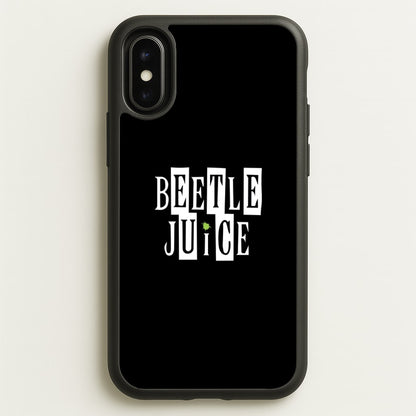 Text - Beetle Halloween  - Halloween Phone Case for iPhone X / XS
