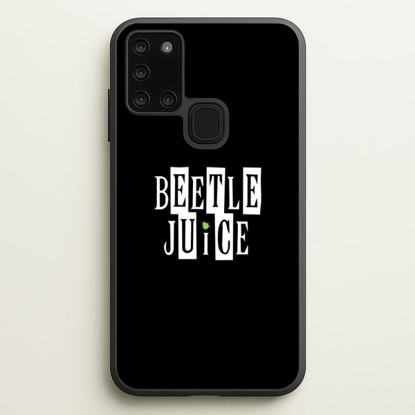 Text - Beetle Halloween  - Halloween Phone Case for Galaxy A21s