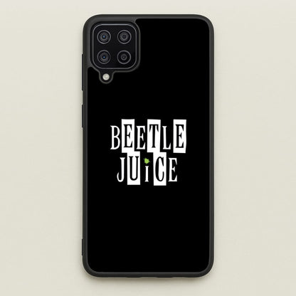 Text - Beetle Halloween  - Halloween Phone Case for Galaxy A12