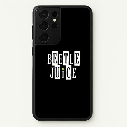 Text - Beetle Halloween  - Halloween Phone Case for Galaxy S21 Ultra