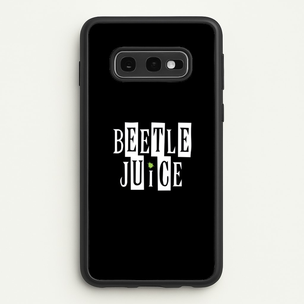 Text - Beetle Halloween  - Halloween Phone Case for Galaxy S10e